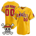Custom Los Angeles Angels x One Piece Gold HeidiMiller Vapor Premier Limited Jersey - Stitched