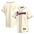 Atlanta Braves Cream HeidiMiller Home Game Blank Player Stitched Jerseys