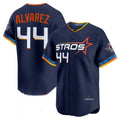 Houston Astros #44 Yordan Alvarez Player Navy HeidiMiller City Connect Limited Home Stitched Jerseys