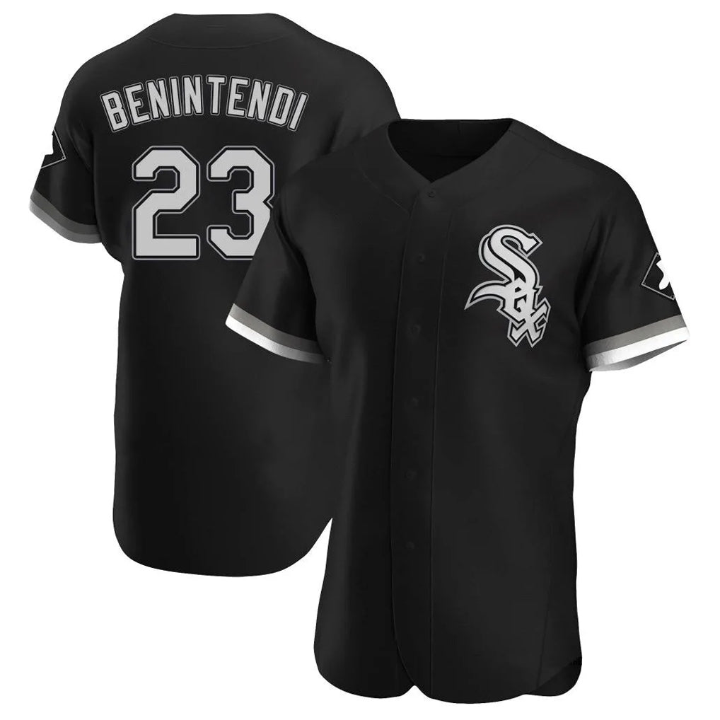 Chicago White Sox #23 Andrew Benintendi Player Black HeidiMiller Limited Elite Home Stitched Jerseys