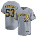 Milwaukee Brewers #53 Brandon Woodruff Player Gray HeidiMiller Home Limited Stitched Jerseys
