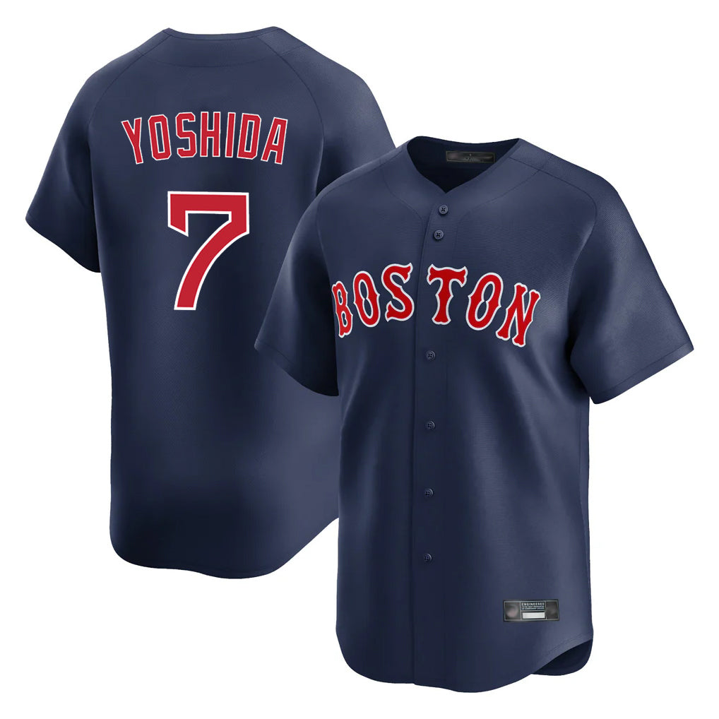Boston Red Sox #7 Masataka Yoshida Player Navy HeidiMiller Limited Home Game Stitched Jerseys1