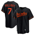 Baltimore Orioles #7 Jackson Holliday Player Black HeidiMiller Home Game Stitched Jerseys