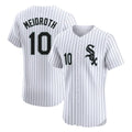 Chicago White Sox #10 Chase Meidroth Player White HeidiMiller Stripe Limited Elite Home Stitched Jerseys