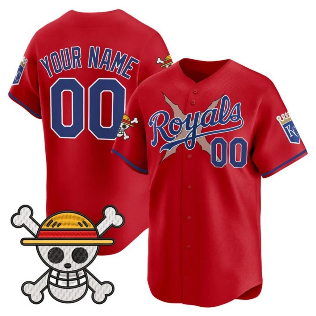 Custom Kansas City Royals x One Piece Red HeidiMiller Vapor Premier Limited Jersey - Stitched