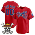 Custom Kansas City Royals x One Piece Red HeidiMiller Vapor Premier Limited Jersey - Stitched