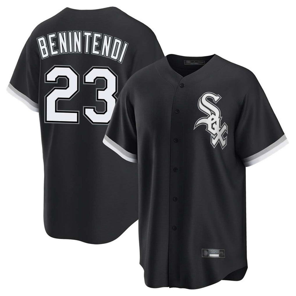 Chicago White Sox #23 Andrew Benintendi Player Black HeidiMiller Home Game Stitched Jerseys
