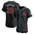 Arizona Diamondbacks #28 Nolan Arenado Player Black HeidiMiller Limited Elite Home Game Stitched Jerseys