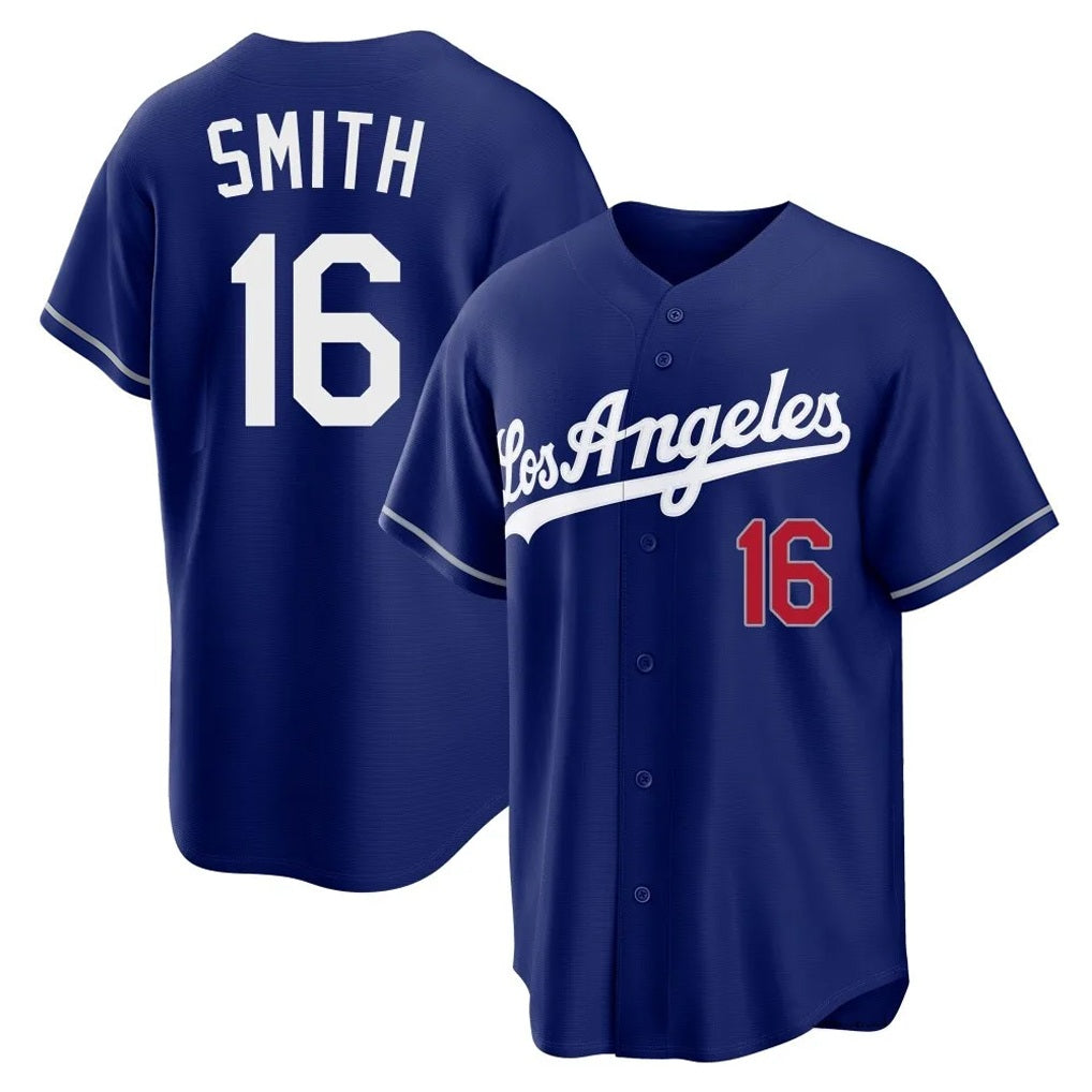 Los Angeles Dodgers #16 Will Smith Player Royal HeidiMiller Game Home Stitched Jerseys