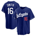 Los Angeles Dodgers #16 Will Smith Player Royal HeidiMiller Game Home Stitched Jerseys