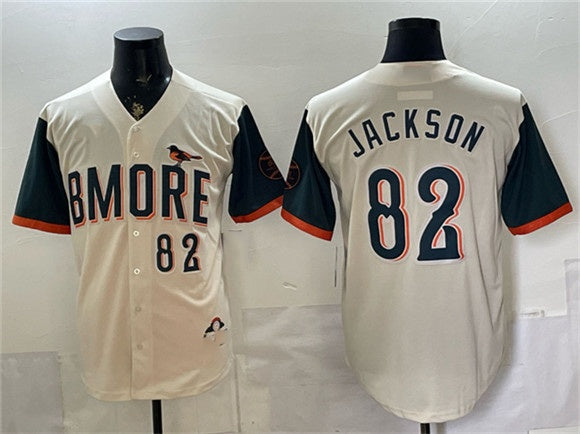Baltimore Orioles #82 Jeremiah Jackson Natural HeidiMiller 2026 City Connect Stadium Stitched Jersey