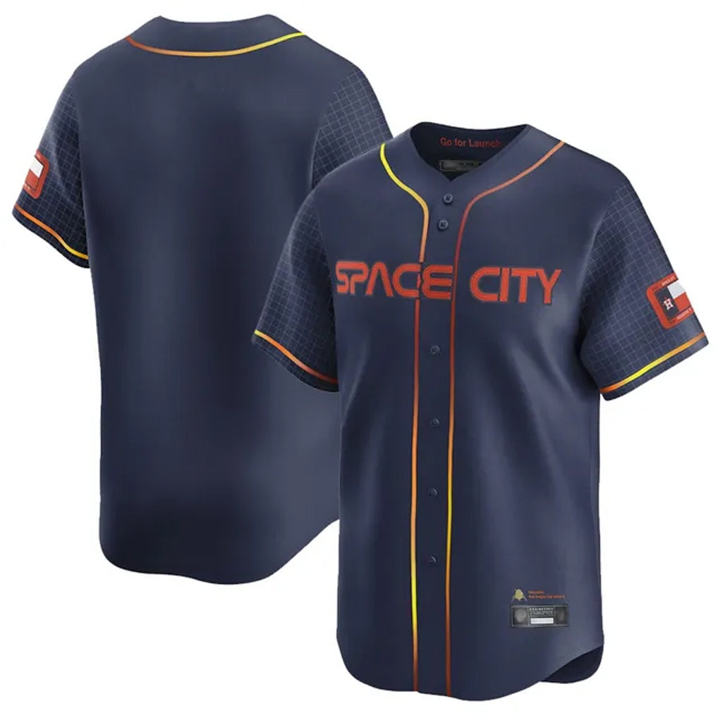Houston Astros Blank Player Navy HeidiMiller City Connect Limited Home Stitched Jerseys