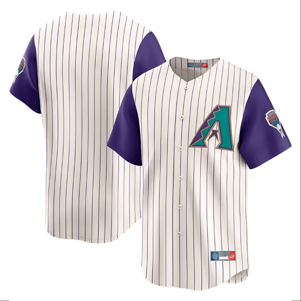 Arizona Diamondbacks Ivory Throwback Cooperstown HeidiMiller Limited Home Blank Player Stitched Jerseys