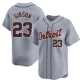 Detroit Tigers #23 Kirk Gibson Player Gray HeidiMiller Home Limited Stitched Jerseys