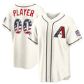 Custom Arizona Diamondbacks 2026 All-Star Edition Stars & Stripes Cream HeidiMiller Stadium Pick-A-Player Jersey