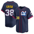 Cleveland Guardians #38 Steven Kwan Player Navy HeidiMiller American League All-Star Edition Limited Home Stitched Jerseys