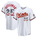 Baltimore Orioles #35 Adley Rutschman 2026 All-Star Edition Stars & Stripes White HeidiMiller Stadium Jersey