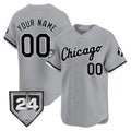 Custom Chicago White Sox 2024 Spring Training Patch Vapor Premier Limited Jersey ¨C Gray HeidiMiller