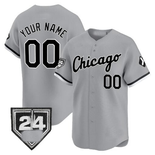 Custom Chicago White Sox 2024 Spring Training Patch Vapor Premier Limited Jersey ¨C Gray HeidiMiller