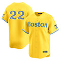 Boston Red Sox #22 Garrett Whitlock Player Yellow HeidiMiller Limited Home Game Stitched Jerseys1