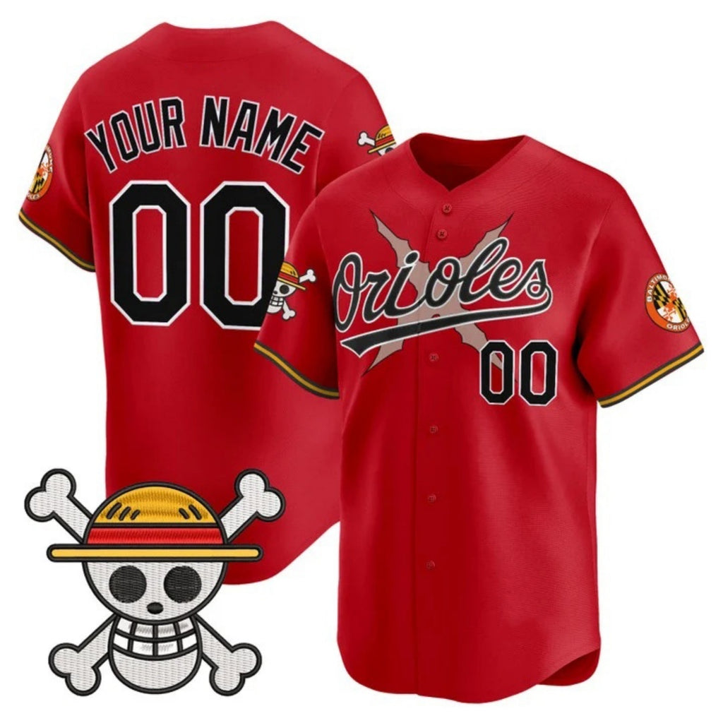 Custom Baltimore Orioles x One Piece Red HeidiMiller Vapor Premier Limited Jersey - Stitched