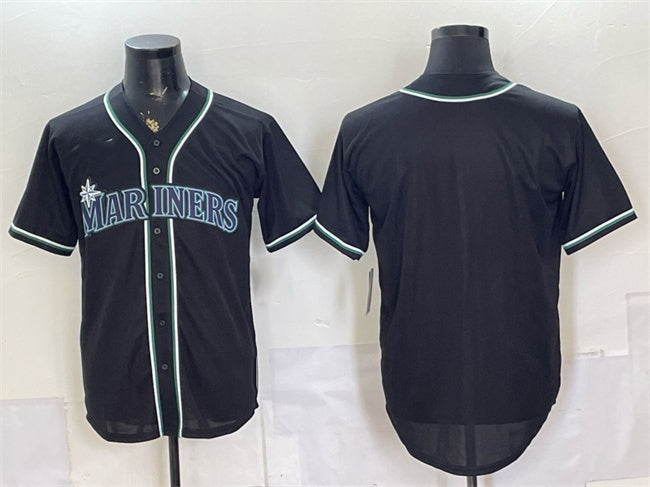 Seattle Mariners Blank 2026 Fashion Replica Black HeidiMiller Out Stitched Jersey