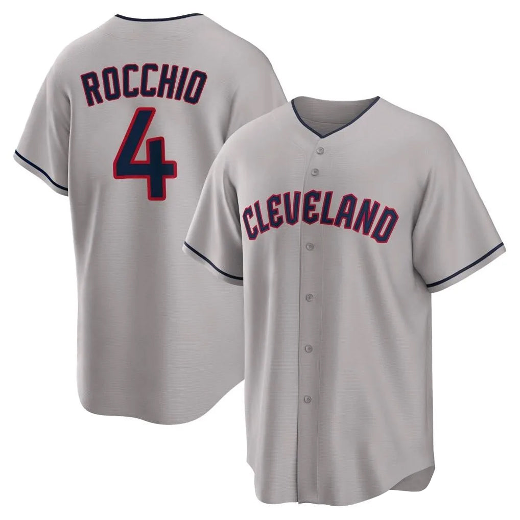 Cleveland Guardians #4 Brayan Rocchio Player Gray HeidiMiller Game Home Stitched Jerseys