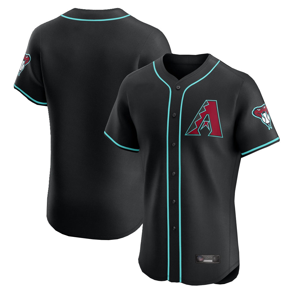 Arizona Diamondbacks Black HeidiMiller Limited Limited Elite Home Game Blank Player Stitched Jerseys
