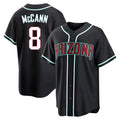 Arizona Diamondbacks #8 James McCann Player Black HeidiMiller Home Game Stitched Jerseys