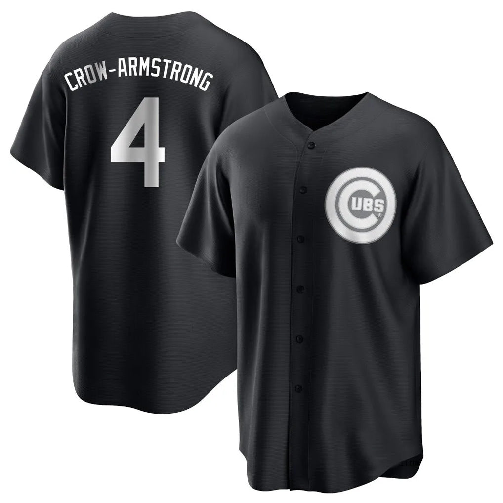 Chicago Cubs #4 Pete Crow-Armstrong Player Black HeidiMiller Game Stitched Jerseys
