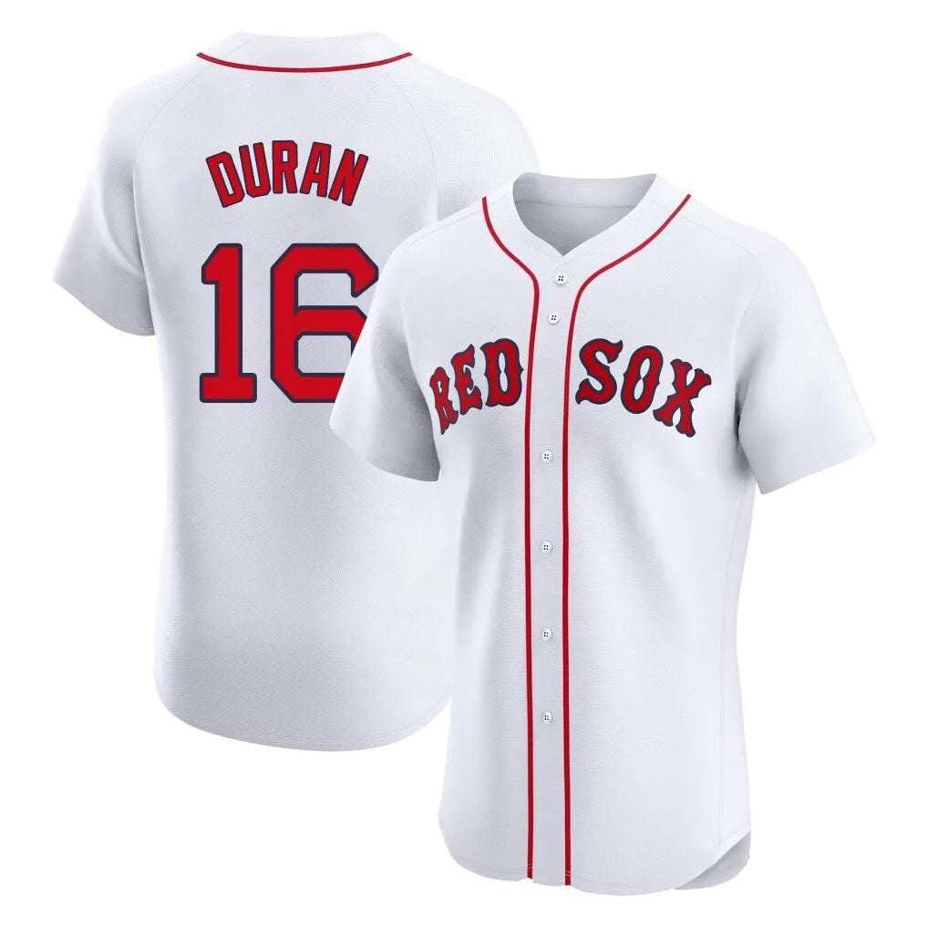 Boston Red Sox #16 Jarren Duran Player White HeidiMiller Limited Elite Home Game Stitched Jerseys1