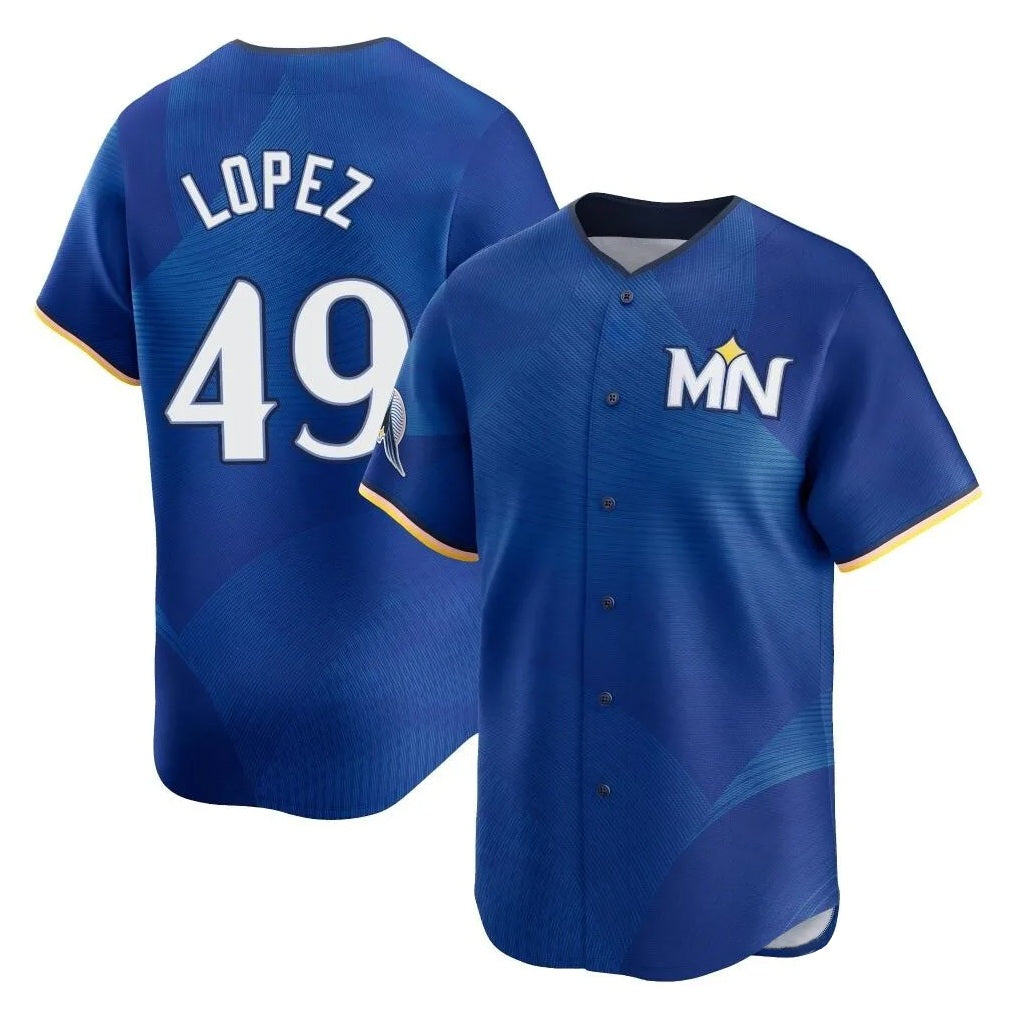 Minnesota Twins #49 Pablo Lopez Player Royal HeidiMiller City Connect Limited Home Stitched Jerseys