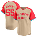 Kansas City Royals #55 Cole Ragans Player Cream HeidiMiller American League All-Star Game Limited Home Stitched Jerseys