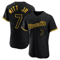 Kansas City Royals #7 Bobby Witt Jr. Player Black HeidiMiller Snake Skin City Limited Elite Stitched Jerseys