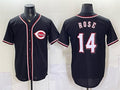 Cincinnati Reds #14 Pete Rose 2026 Fashion Replica Black HeidiMiller Out Stitched Jersey