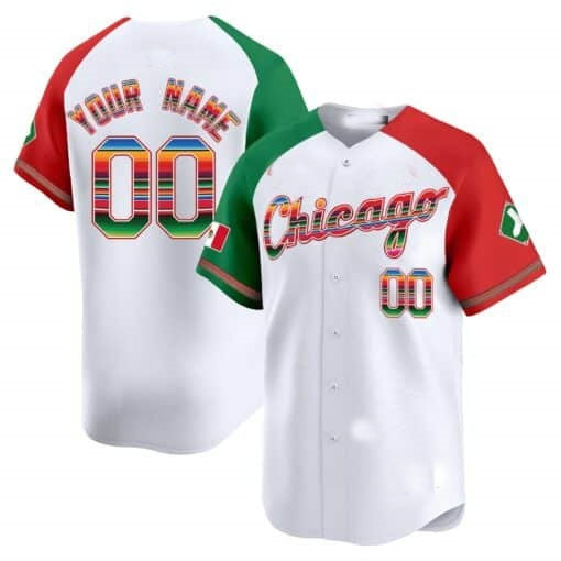 Custom Chicago White Sox Mexico Vapor Premier Limited Jersey V3- White HeidiMiller