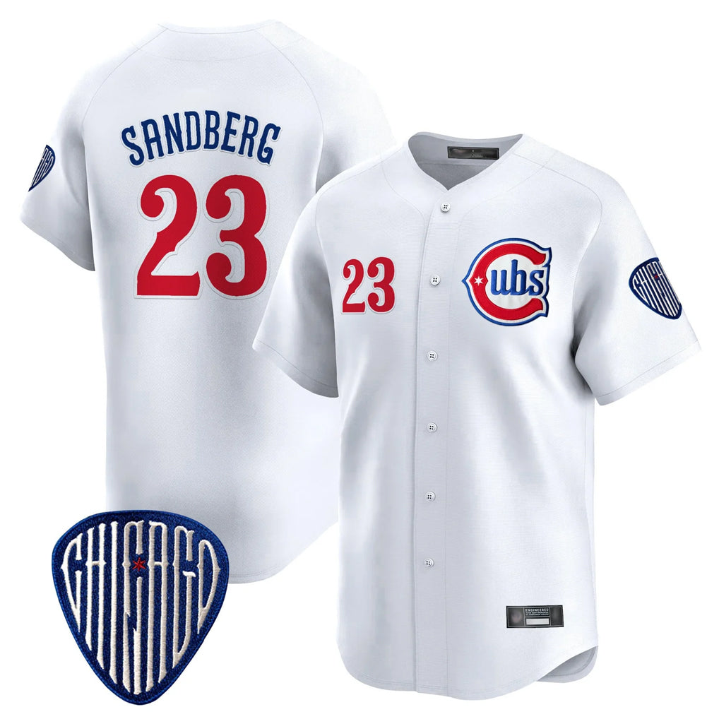Chicago Cubs #23 Ryne Sandberg Player White HeidiMiller Vapor Premier Limited Home Stitched Jerseys