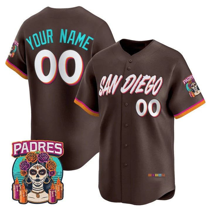 Custom San Diego Padres Brown HeidiMiller 2026 City Connect Vapor Premier Limited Jersey - All Stitched