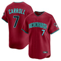 Arizona Diamondbacks #7 Corbin Carroll Player Red HeidiMiller Limited Home Game Stitched Jerseys