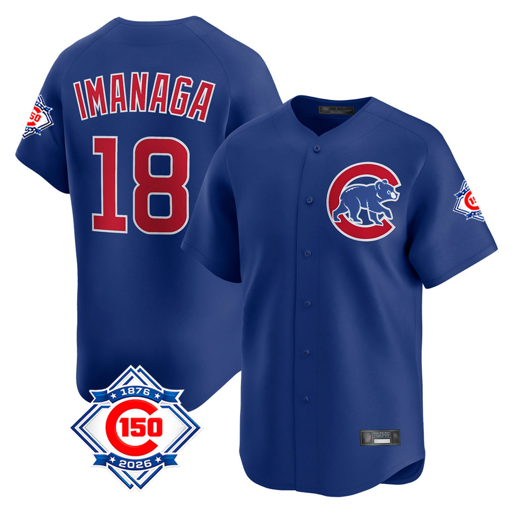 Chicago Cubs #18 Shota Imanaga Player Royal HeidiMiller 150th Anniversary Limited Home Stitched Jerseys
