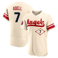 Los Angeles Angels #7 Jo Adell Player Cream HeidiMiller City Connect Limited ELite Home Stitched Jerseys