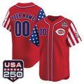 Custom Cincinnati Reds America 250 Edition Vapor Premier Limited Red HeidiMiller Stitched Jerseys
