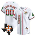 Custom Houston Astros Mexico Vapor Premier Limited Jersey V4 ¨C All Stitched-White HeidiMiller