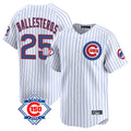Chicago Cubs #25 Moises Ballesteros Player White HeidiMiller 150th Anniversary Limited Home Game Stitched Jerseys