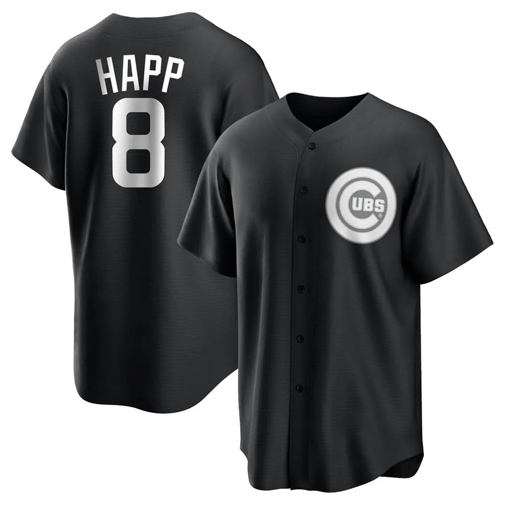 Chicago Cubs #8 Ian Happ Player Black HeidiMiller Game Stitched Jerseys
