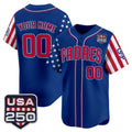 Custom San Diego Padres America 250 Edition Vapor Premier Limited Royal HeidiMiller Stitched Jerseys