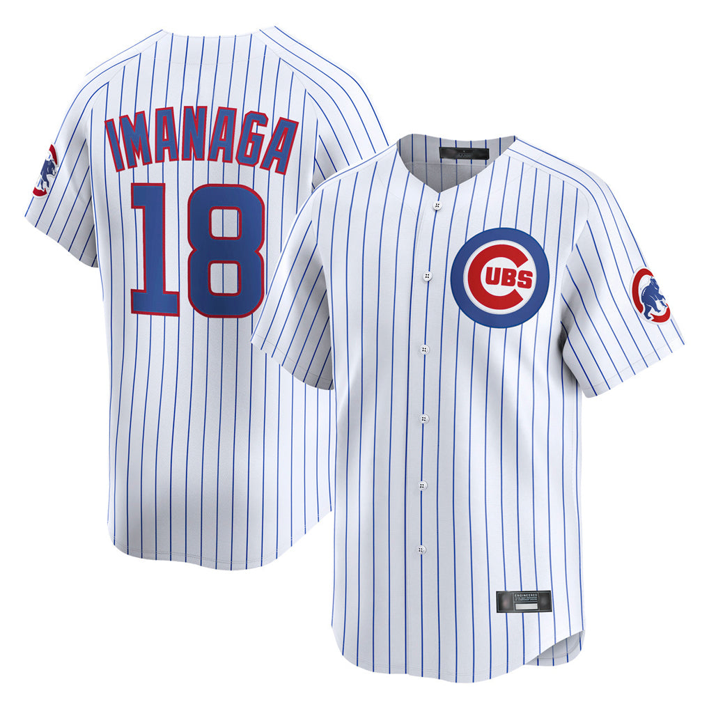 Chicago Cubs #18 Shota Imanaga Player White HeidiMiller Limited Home Game Stitched Jerseys