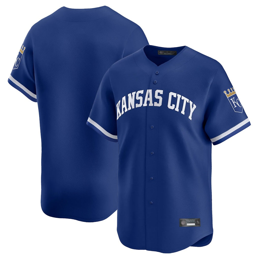 Kansas City Royals Blank Player Royal HeidiMiller Limited Home Stitched Jerseys
