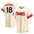 Los Angeles Angels #18 Nolan Schanuel Player Cream HeidiMiller City Connect Home Stitched Jerseys