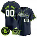Custom Atlanta Braves Atliens Vapor Premier Limited Jersey ¨C All Stitched-Navy HeidiMiller